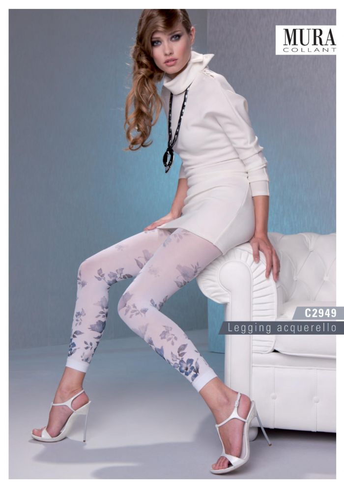 Mura Collant C2949 Legging Acquarello  ss 2014 | Pantyhose Library